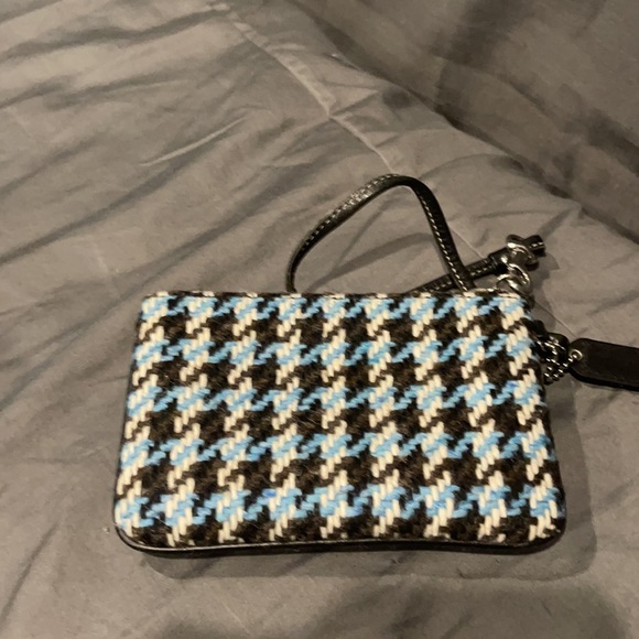Vintage coach houndstooth bag and small wristlet - Picture 5 of 5